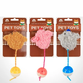

Kawaii Colorful Bell Plush Mouse for Cat with Catnip Durable Amusement Intelligent Chew Scratch Toys for Kitten Cat Pet Supplies