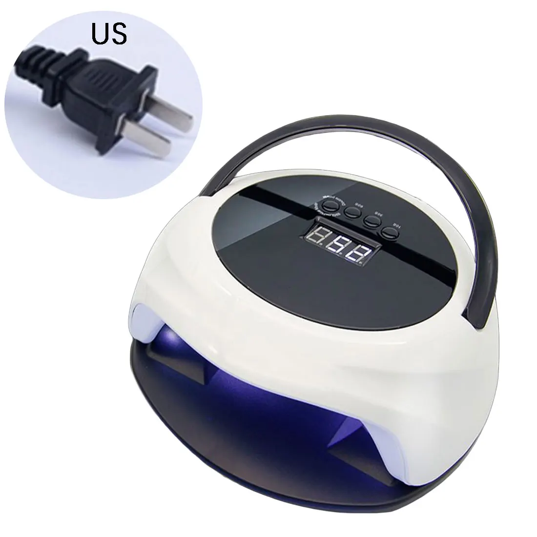 75W US Горячая 75/36 Вт Сушилка для ногтей Светодиодный УФ Портативный лампа отверждения для всех гель лак для ногтей с светодиодный Экран дисплея для дизайна ногтей, маникюр, машинка для маникюра, инструмент - Цвет: 75W US
