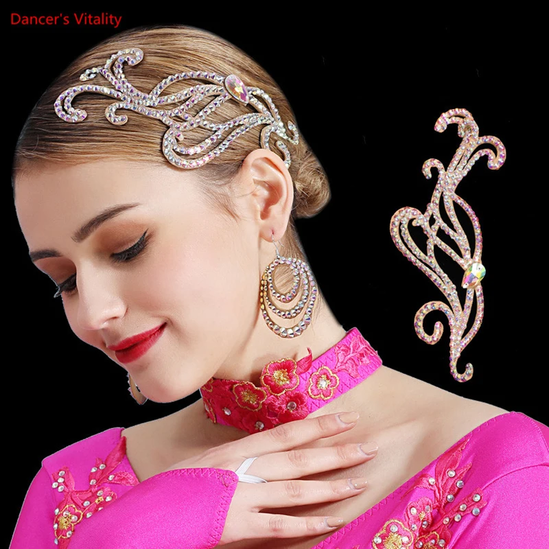 

Belly Dance Latin Dance Ballroom Dance Headdress Handmade Cowhide Bottom Luxury Oriental dance Dance Headdress