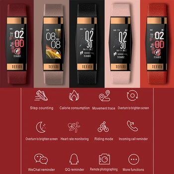 

E78 Smart Bracelet Women Lipstick Style Life Waterproof Sleep Tracker Health Wristband Blood Pressure Smart Watch Fitness Band