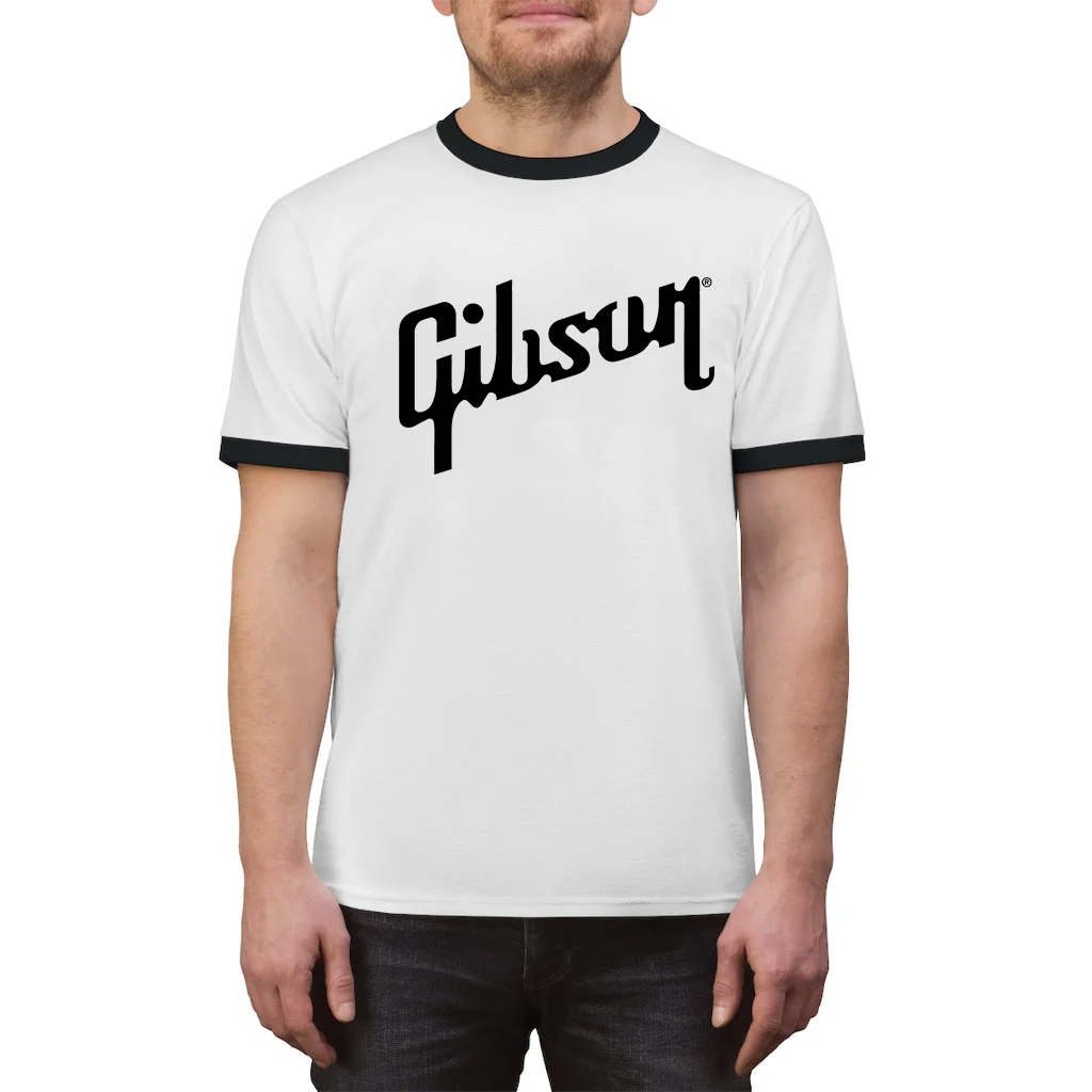Мужская брендовая футболка с классическим логотипом Gibson крутая Lover Ringer футболки