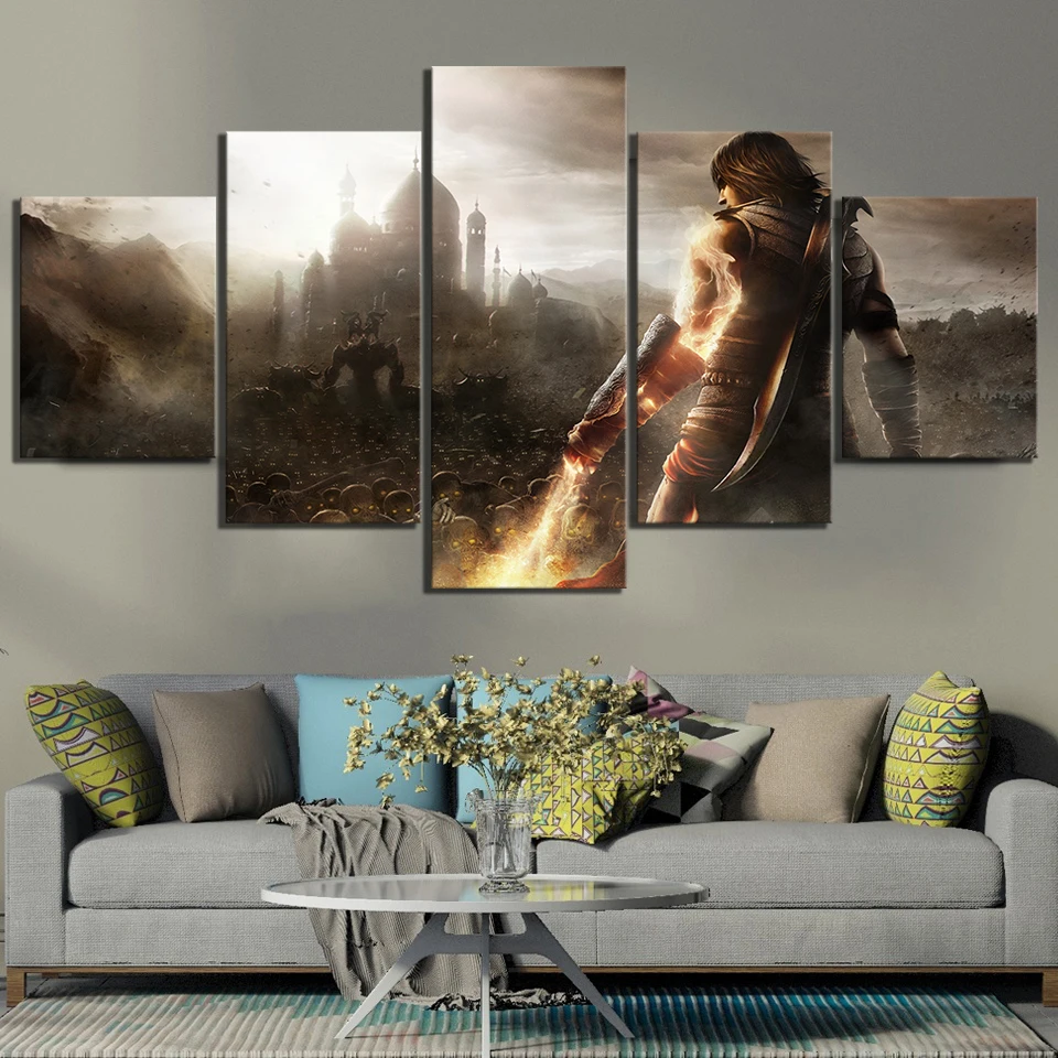 5 Piece HD Fantasy Art Picture Prince of Persia The Forgotten Sands Video  Game Poster Canvas Paintings for Home Wall Decor - AliExpress