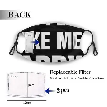 

protective mask with filter Whippets Make Me Happy anti dust PM2.5 reuse adult teen child girl