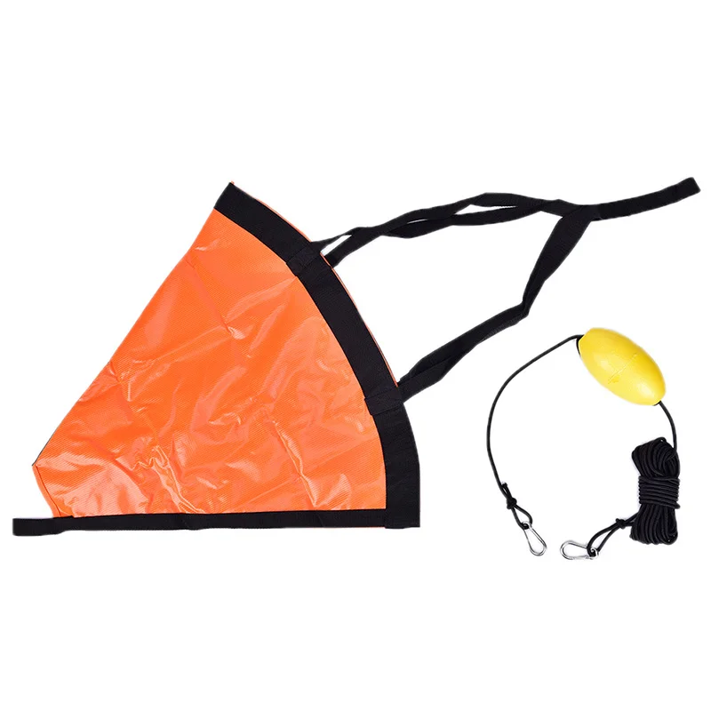 B-OR 60cm Sea Drogue Anchor Float Marine Kayak Drift Anchor 15-30ft Rowing Sock Brake Boat Fishing Canoe Mounchain - Цвет: B-OR