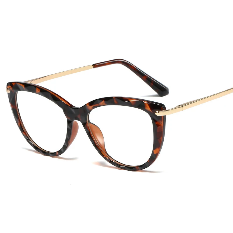 Металлическая оправа TR90, черная оправа для очков кошачий глаз, женские прозрачные оправа для очков, оптические компьютерные очки oculos grau feminino