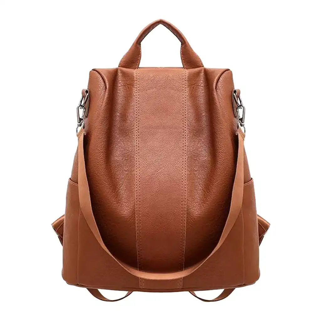 mochila vintage cuero mujer