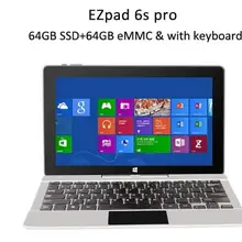 Jumper EZpad 6S Pro Tablet 11,6 дюймов ips 1080P планшеты с сенсорным экраном ПК Apollo Lake E3950 6 ГБ+ 128 ГБ 2 в 1 планшетный ПК с клавиатурой