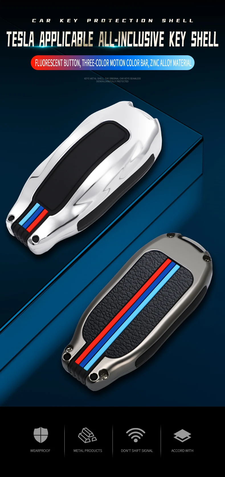 Chiave a distanza per auto in lega di zinco proteggi Cover Shell portachiavi portachiavi per Tesla Model S Model 3 Model X Key protector fit Accessories 6 Chiave a distanza per auto in lega di zinco proteggi Cover Shell portachiavi portachiavi per Tesla Model S Model 3 Model X Key protector fit Accessories - H4e526a44c6e64b79927179efc36027eeR