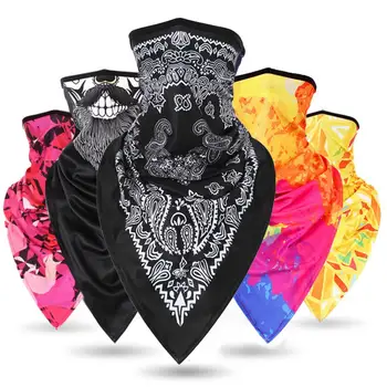 

Star Stripe Floral Printed Outdoor Breathable Balaclava Neck Gaiter Face Cover Stop The Flying Spit for Summer
