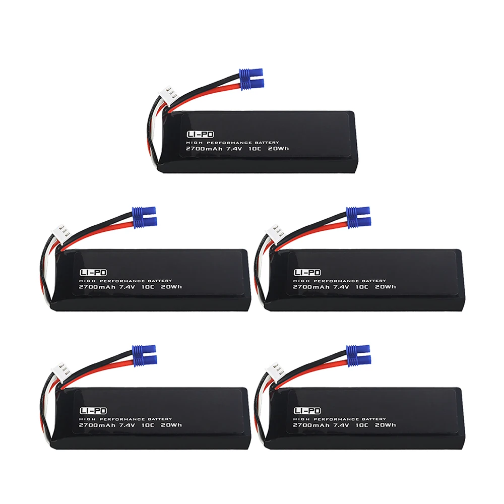 5 шт./лот 7 4 В 2700 мА/ч 10C оригинальный Батарея для Hubsan H501S H501A H501M H501C X4 Квадрокоптер с