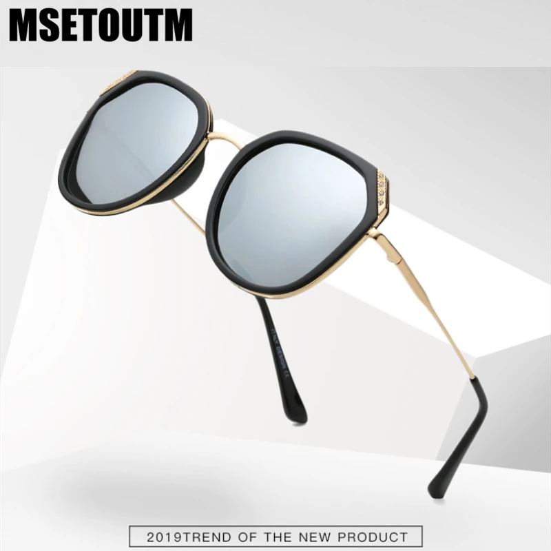 Msetoum 2020 поляризованные солнцезащитные очки UV400 женские металлические новые