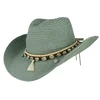 Shell Tassels Cowgirl Summer Hat Straw Hat for Women Men Western Cowboy Hat Lady Trendy Woven Sun Hat Beach Cap sun hat 11