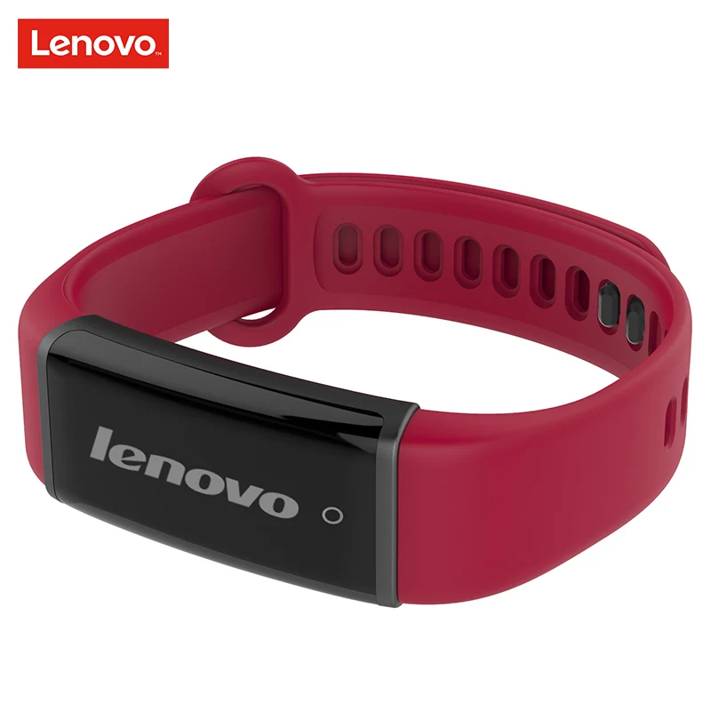 Red Lenovo фитнес-браслет HX03 умный Браслет IP68 Водонепроницаемый Bluetooth спортивный трекер-сна для сердечного ритма сообщение напоминание умный Браслет - Color: Red