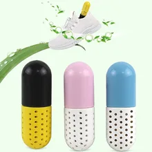 1 шт. влагопоглотитель дезодорант для обуви в форме капсулы Desiccant ящик обувь кусок дезодорирующие угли осушитель инструмент