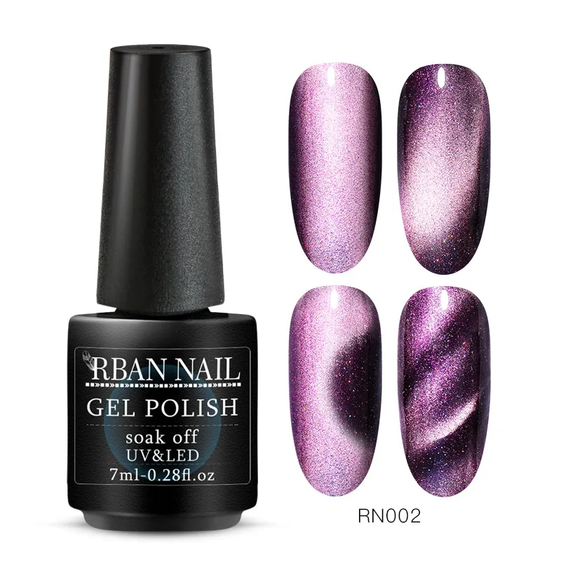 RBAN NAIL 5D/7D/9D кошачий глаз гель лак для ногтей Хамелеон для использования с магнитом гель для ногтей длительный носок от лазера Сияющий УФ светодиодный лак для ногтей - Цвет: S05042