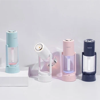 

​Automatic Head Shaking Humidifier USB Rotatable Home Desktop Humidification Essential Oil Diffuser with LED Night Light