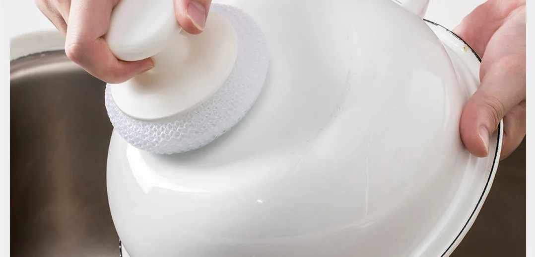 Xiaomi Mijia щетка для чистки шариков, инструменты для мытья посуды, губка для мытья посуды, для кухонного горшка, сковорода, оконное стекло, сталь