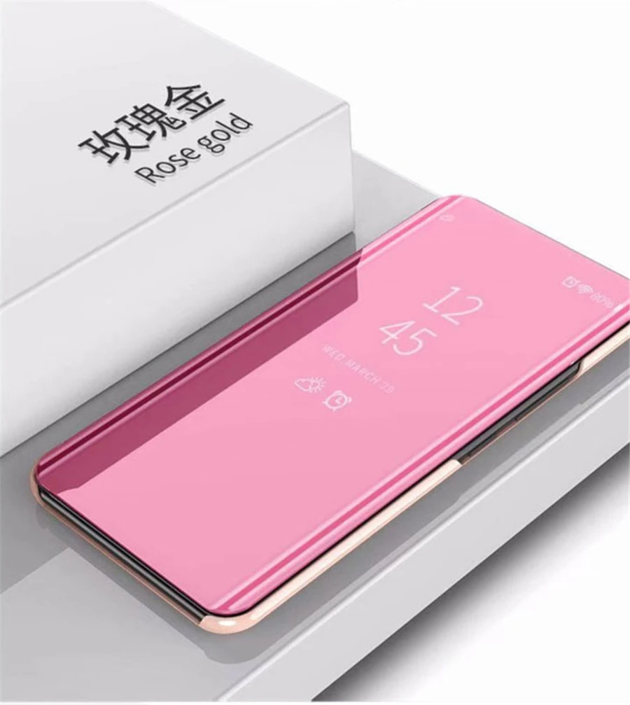 Умный зеркальный флип-чехол для телефона для samsung Galaxy S10E S10 S8 S9 плюс S7 край пленка для экрана с четким изображением A3 A5 A7 J3 J5 J7 A6 A8 чехол s