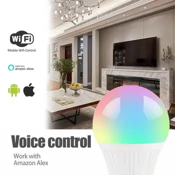 

Smart Bulb Wireless WiFi Dimmable B22 E27 App Remote Control Light for Alexa Google Home Voice Control Smart Bulb