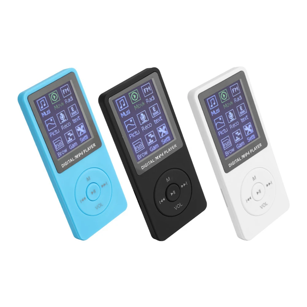 Fashion Portable MP3/MP4 Player LCD Screen FM Radio Video Games Movie Music Ultra-thin TF Card Not Included 5
