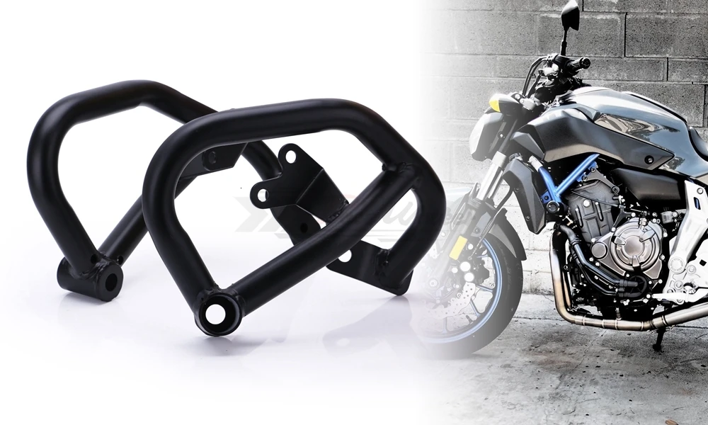 Motorcycle Engine Bumper Guard Crash Bars Protector Steel For YAMAHA MT07 MT-07 2013- FZ07 FZ-07