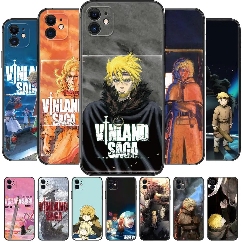 Аниме vinland Сага чехлы для телефонов iphone 11 Pro Max Чехол 12 8 PLUS 7 6S XR X XS mini мобильный