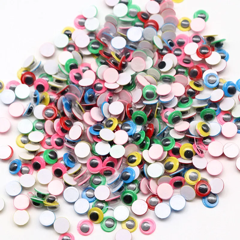 Plastic Googly Wiggle Eyes Self-Adhesive Round 6mm to 35mm Mixed Assorted  Sizes - 300 Pieces
