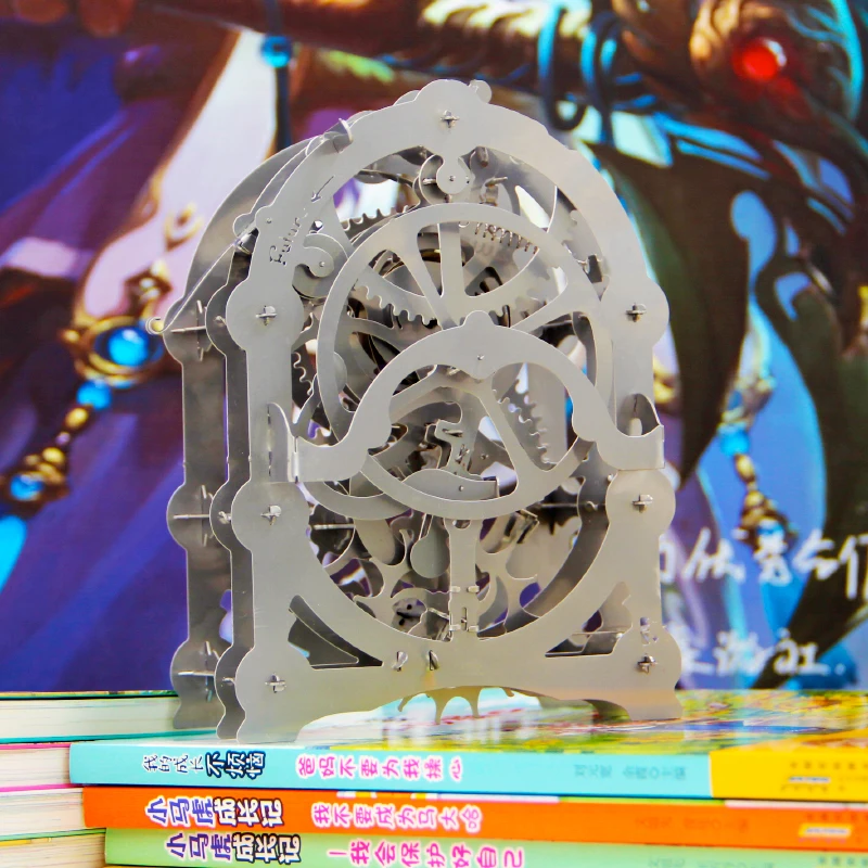 3D DIY металлическая головоломка механическая модель механический зубчатый привод режущий пазл строительные игрушки Детский подарок собранное металлическое ремесло