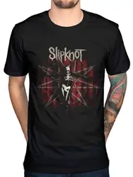 Официальный Slipknot. 5 серая крышка альбома, новая футболка рок-группа, металлические хлопковые Забавные топы с круглым вырезом, футболка