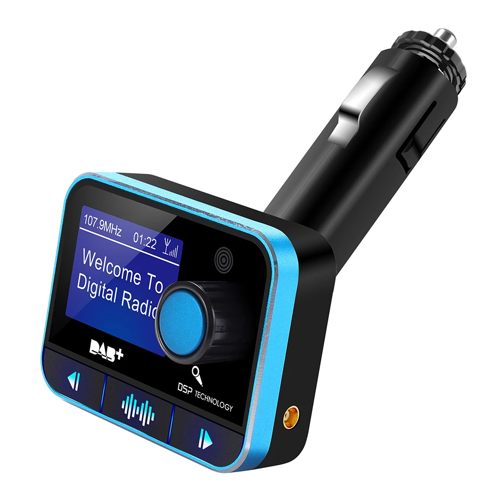 ЖК-экран DAB Цифровая музыка практичный беспроводной fm-передатчик радио USB зарядное устройство авто MP3 плеер модулятор стерео автомобиль Bluetooth