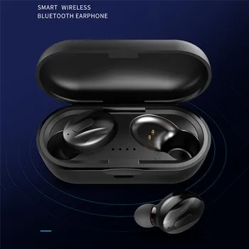 

TWS Wireless Headphones 5.0 True Bluetooth Earbuds IPX5 Waterproof Sports Earpiece 3D Stereo Sound Earphones with Charging Box