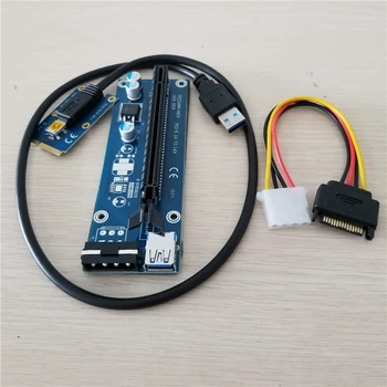 

Mini PCIe to PCI-e 16X Riser SATA to IDE Molex Power USB 3.0 Cable for Laptop External Video Card EXP GDC Bitcoin Miner 60cm
