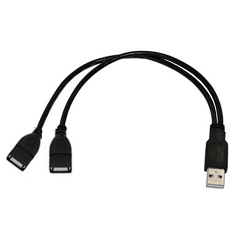 28AWG High Speed USB Male to 2 USB2 0 Female Extension Cable HUB Spliter Adapter Cable 3