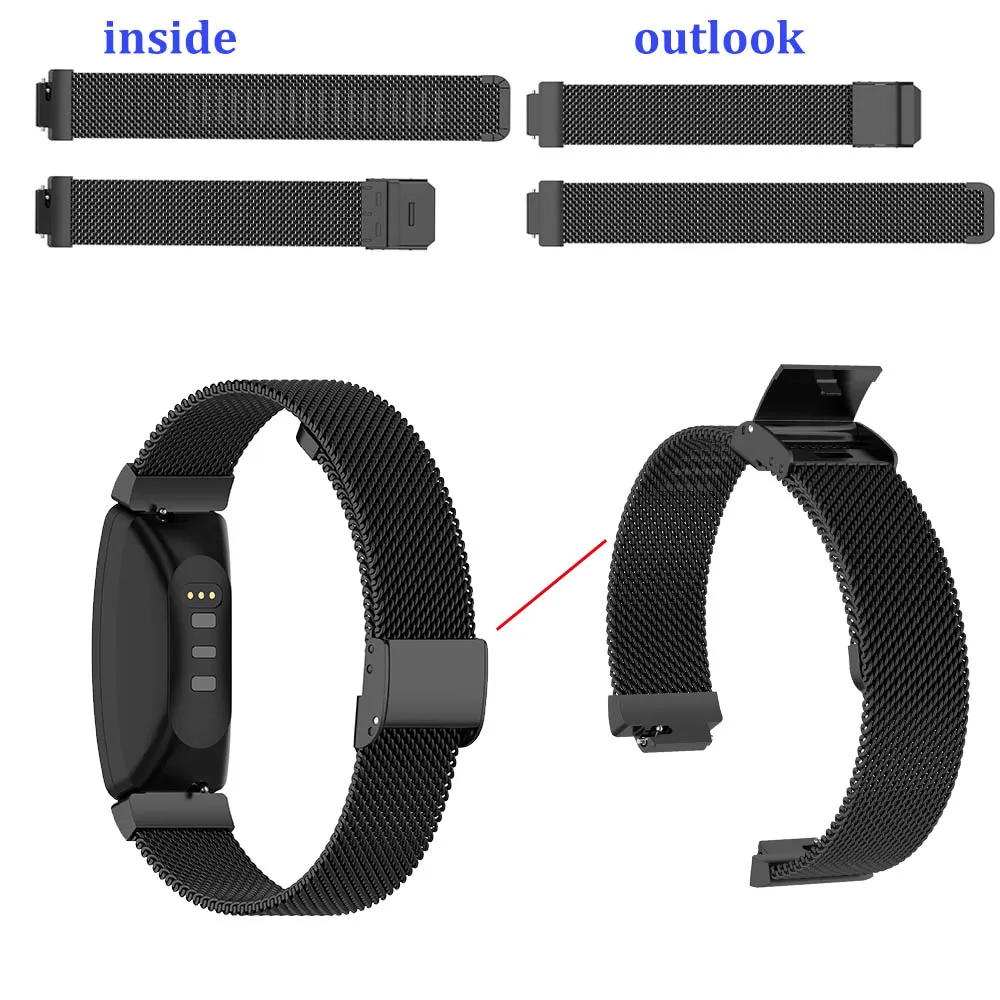 Fitbit Inspire 2 Stainless Steel Strap FitGear NZ