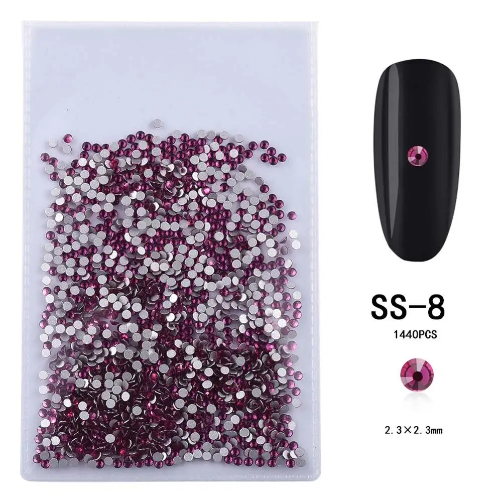 26-ss8 1 Pack Nail Rhinestones 3D AB Crystal Pearl Nail Stones DIY Accessories Nail Art Decorations - Цвет: 26-ss8