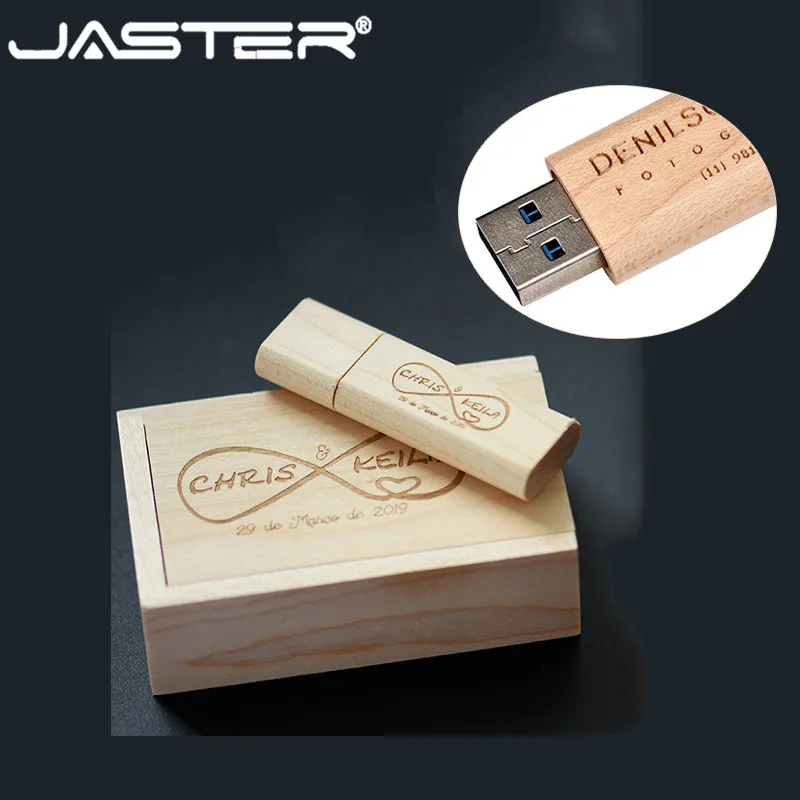 JASTER горячий деревянный USB флэш накопитель ручки диски кленовое дерево +