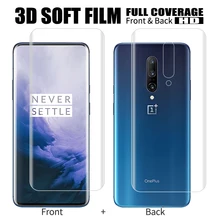 Гидрогелевая Передняя Задняя пленка для Oneplus 7T 7 Pro, Защита экрана для OnePlus 7T 7, Гидрогелевая пленка из мягкого ТПУ, не стекло