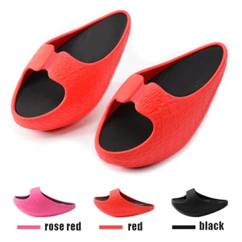 

Newly Women Fitness Weight Loss Massage Slippers Toning Shoes Stovepipe Sneakers Drag Wedges Negative Heel Swing Shoes