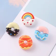 

Cute Creative Cartoon Donut Brooch Popular All-matched Chocolate Donut Brooch Fashion Trend Cooking Bake Cake Lapel Pins