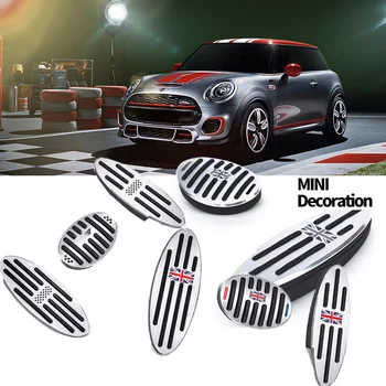 

For MINI Cooper R50 R52 R53 R55 R56 R57 R58 R59 R60 R61 F54 F55 F56 F57 F60 Countryman Clubman Footrest Pedal Sticker Cover