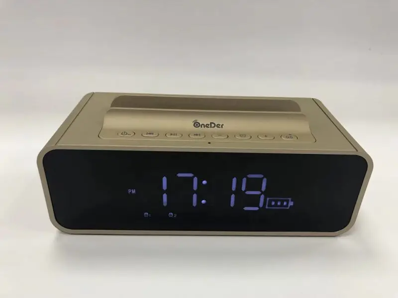 Oneder V06 Bluetooth динамик звуковая коробка Профессиональный умный беспроводной светодиодный дисплей экран Будильник активный мультимедийный динамик