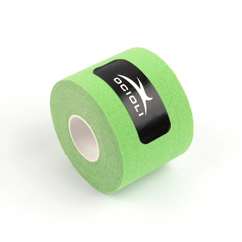 green Kneepad фитнес эластичная эспандерная лента 5 м X 5 см спортивный рулон физио мышечное напряжение травма Поддержка Спорт наколенник - Цвет: green