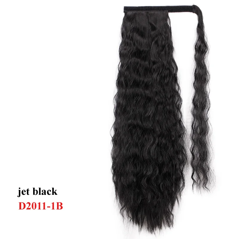 AISI BEAUTY, волнистые накладные волосы «конский хвост», накладные волосы на заколках, высокотемпературное обертывание вокруг волшебной пасты, «конский хвост» для женщин и детей - Цвет: D2011-1B