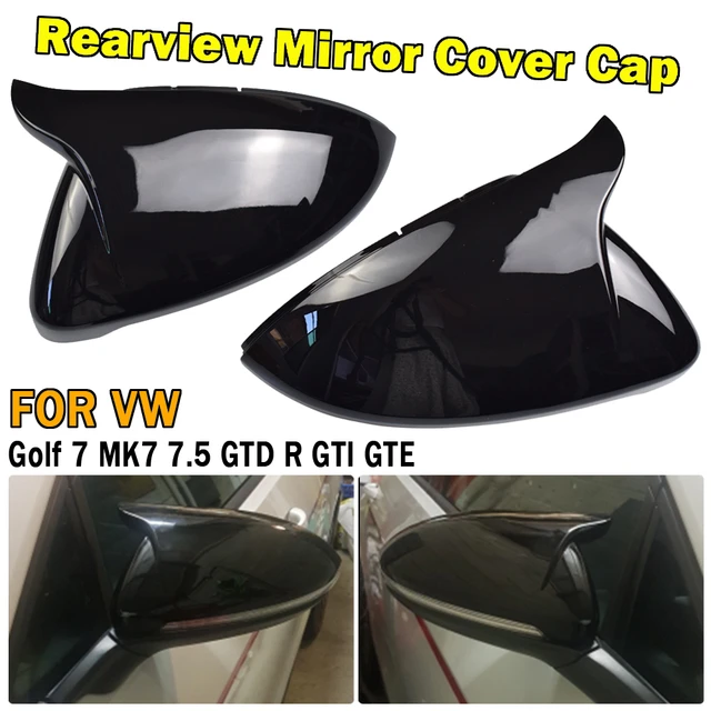 Fit For VW Golf MK7 E-Golf Side Rearview Wing Mirror Cover Casing