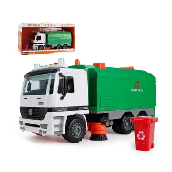 

Children Simulation Inertia Street Sweeper Truck Model with Music Light Trash Fine workmanship, no sharp burrs