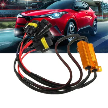 

2x 9006 HB4 Car Light Bulbs Load Resistors Wiring Harness Auto Accessorie