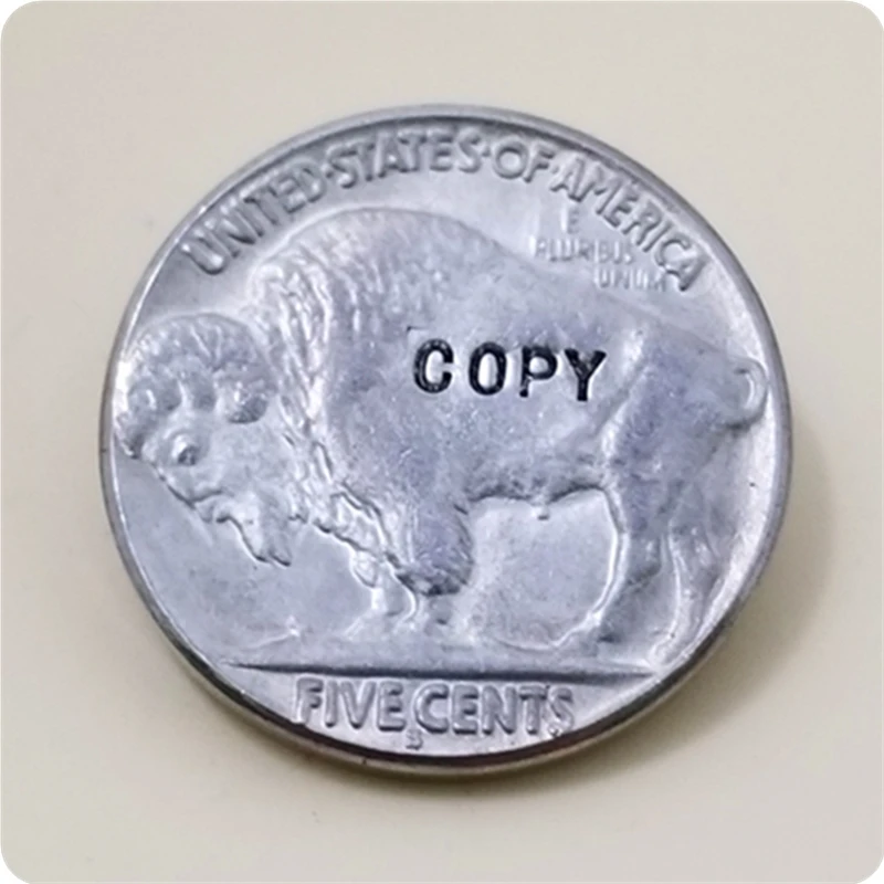 Хобо никель Coin_Type# 16_1937-S с гравировкой в виде американского бизона из никеля копия монет