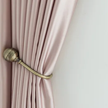 

Simplicity High-end Silk Light Luxury Style Modern Curtains for Living Room Luxury European Curtain for Bedroom Custom Shading