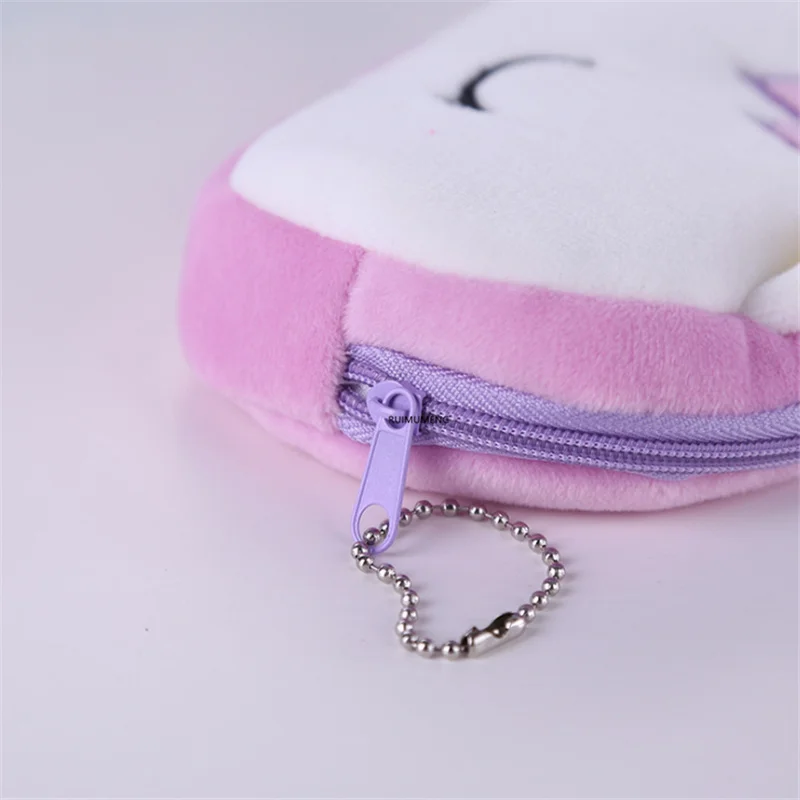 2 размера плюшевый женский кошелек для мелочи с мультяшным единорогом милый