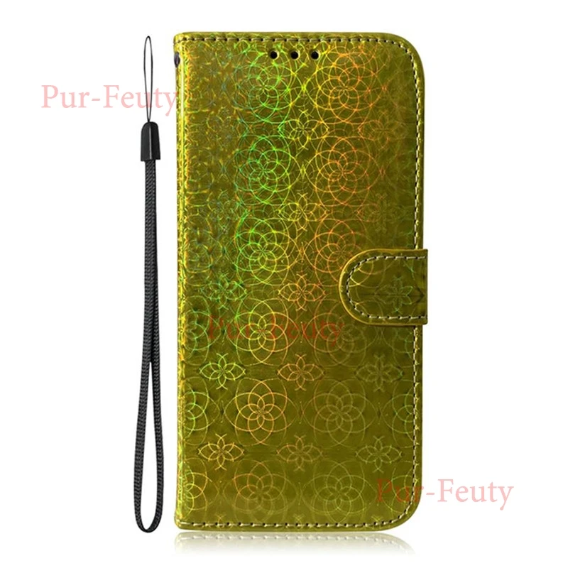 Чехол для samsung Galaxy S10 S9 S8 S7 Plus Note 10 9 Pro A10 A20 A30 A40 A50 A90 A60 A80 M10 M20 M30 M40 A50 A70 кожаный чехол-бумажник - Цвет: 04 Gold